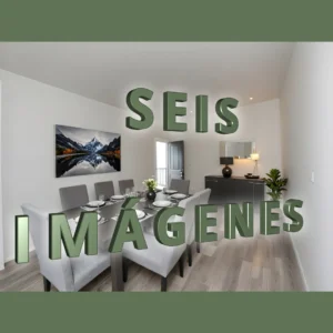 Seis imágenes de home staging virtual